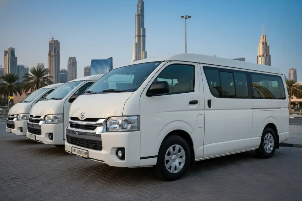 12 Seater Van Rental Dubai - 15 Seater van rental